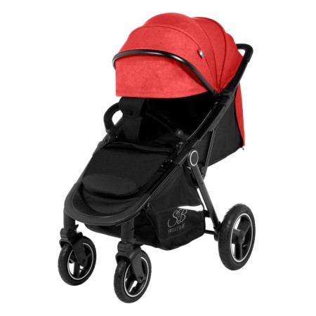 Walking stroller Sweet Baby Compatto, Red color-1