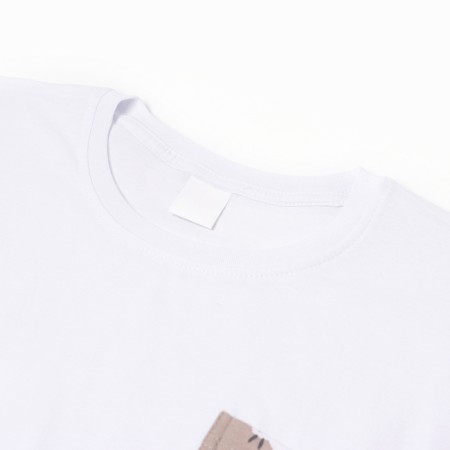 Homemade set (T -shirt, shorts) "lamb", white/beige color, size 44-1