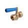 A three -way crane for a pressure gauge 11B18BK, 15 mm DU, with a handle