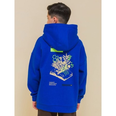 Sweatshirt for boys, height 110 cm, color ultramarin-2