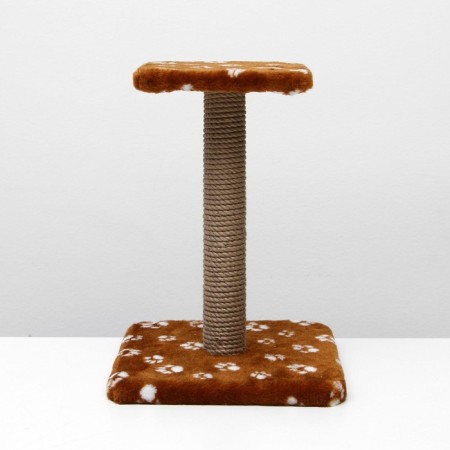 The claw of "shelf" with a stand, 30 x 30 x 40 cm, jute, brown with paws-2