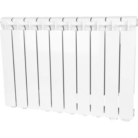 Aluminum radiator Stout Bravo, 500 x 80 mm, 10 sections, lower right connection
