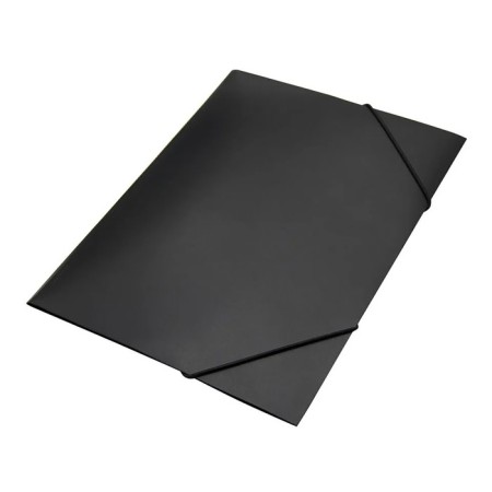 A4 elastic band A4, 500 μm Calligrata, Koreshka 4 mm, up to 300 sheets, embossing "Sand", black-2