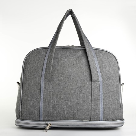 Road bag with lightning, with an increase, a long belt, the color is gray-1
