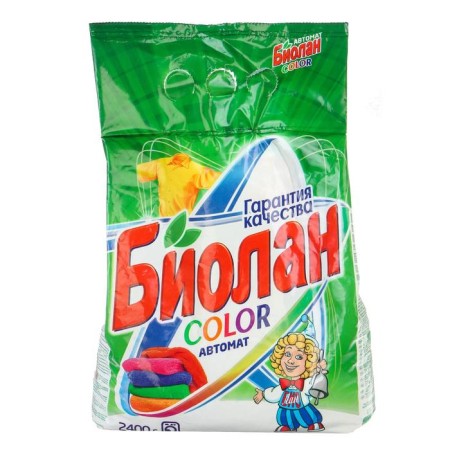 Washing powder "Biolan" Color, automatic, 2.4 kg