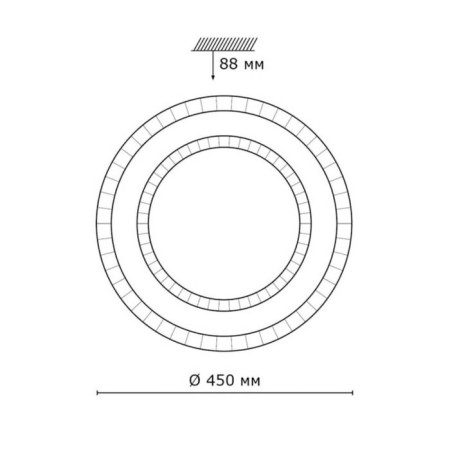 Lamp 72W LED 3200K-6200K White DDD 45x45x8.8 cm-4