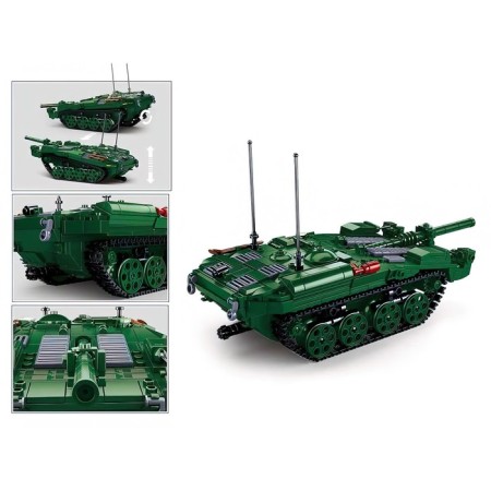 Designer "Model. Swedish tank Strv103 ", 692 details-3