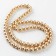 Glass beads, set 78 pcs., Size 1 pc. - 10 mm, gold color