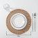 Serving napkin on the table "Meg", d = 30 cm, beige color