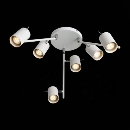 Ceiling lamp ST LUCE. SL597.502.06. 6x3 W, GU10, 3000K, 21x21x42 cm, white color-3