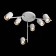 Ceiling lamp ST LUCE. SL597.502.06. 6x3 W, GU10, 3000K, 21x21x42 cm, white color