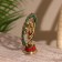 Souvenir "Nataraj" brass, stone 10 cm
