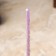Magic wax candle "From fear and stress", with lavender, 16x0.6 cm, purple