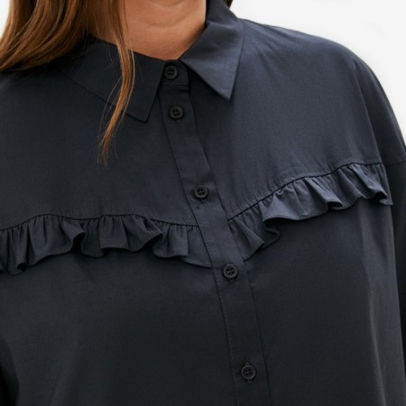 Women's tunic with a stake Mist Plus-Size, size 52, dark gray color-2
