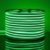 Flexible Neon Elektrostandard, IP67, 2835, 120 LED/m, 220V, one -way, Green glow