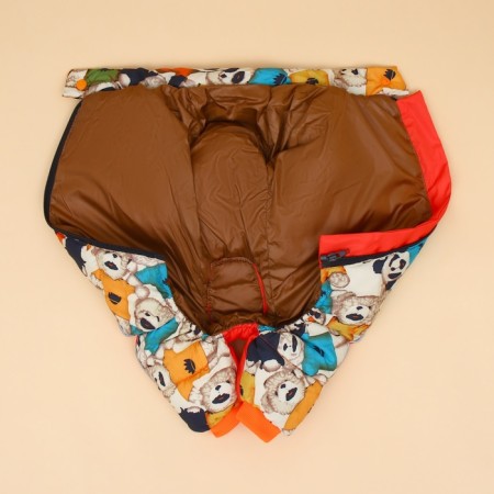 Dogs "Bear Teddy", size 18 (DS 31, OG 46, Osh 44 cm), orange-11