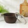 Pan, 3 l, d = 24.5 cm, h = 17 cm, glass cover, anti -stick coating, color coffee marble