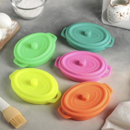 Kokotnitsa - Folding Dilan "Yuzi", silicone, 16.5 × 11 × 7.5 cm, color mixing.-4