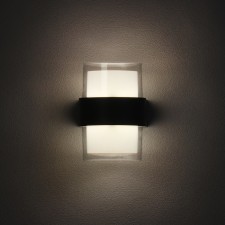 Facade lamp “Double Grand”, FSD-076, 10 W, 4000K, IP65, 220 V, plastic, black