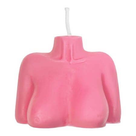 Candle Pecado BDSM "Women's Silhouette", Pink color, 49 g-1