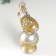 Souvenir Polystone "Elephant on a ball in the openwork blanket" 19x8.5x5.5 cm