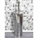 A brush-brush with a stand of LEO, for the toilet, silver