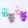 Soft toy "Bunny with a heart", on a key fob, 11 cm, color mix
