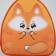 Baby backpack for the girl "Fox", 23x20.5 cm