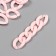 Decor for creativity Plastic "Ring for the chain" Direct pink set 25 pcs 2.3x1.65 cm