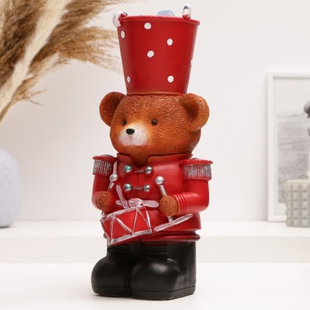 Piggy bank "Bear with drums" 29x14x13cm-1