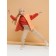 Sweatplane shortened for Pelican girl, height 98 cm, terracotta color