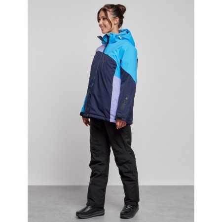 Ski costume female winter, size 60, blue color-1