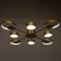 Causteen with PDU 2301/8GD LED 160W 3000-6000k gold 93x93x8 cm Bayerlux