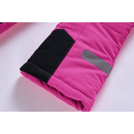 Ski pants for girls, height 98 cm, raspberry color-5