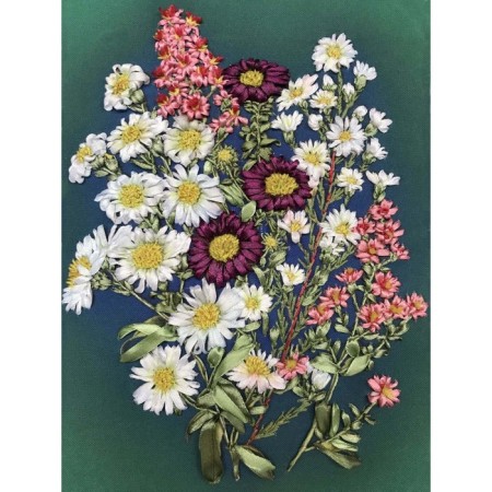 Set for embroidery with tapes "Field flowers"