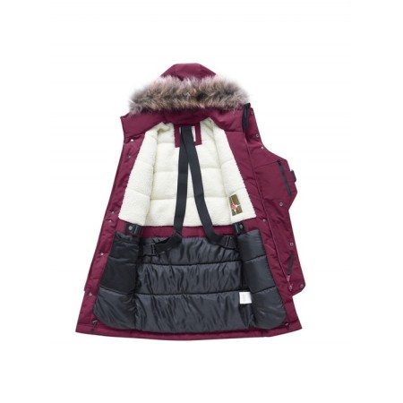 Winter park for a boy, height 146 cm, burgundy color-2