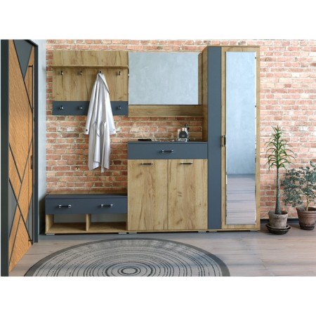 Mirror Boston C4, 900 x 166 x 800, oak woth-1