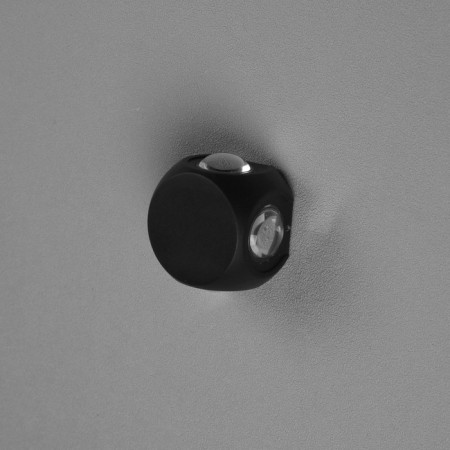 Facade lamp “Cube”, FSD-014, 4 W, 3000K, 2 rays, IP65, 220 V, metal, black-4