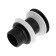 Bottom valve Zein English, a large button, stainless steel, black