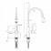 LEMARK LM5082S-GRAY kitchen mixer, single-leaf, flexible spout, 2 functions, gray