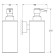 Liquid soap dispenser, chrome, fbs