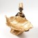 Souvenir Polystone stand "African with a gold sheet" 14x14.8x9.5 cm