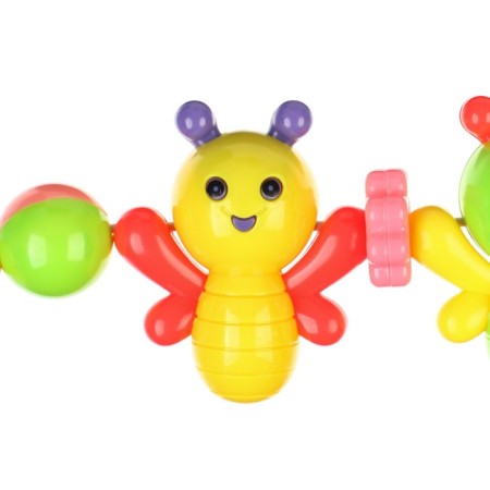 Stretching to a stroller/crib "Funny butterflies", 4 toys, crumb I-2