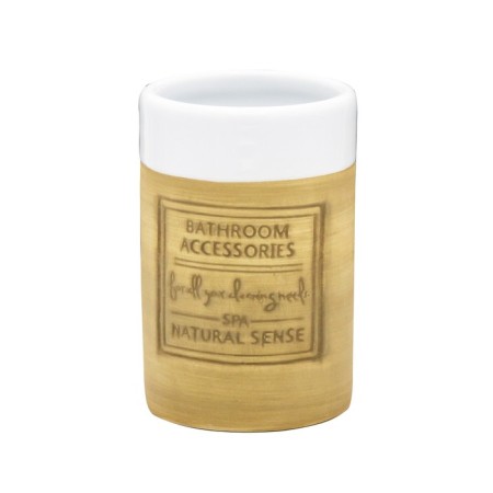 NATIVE glass, beige color
