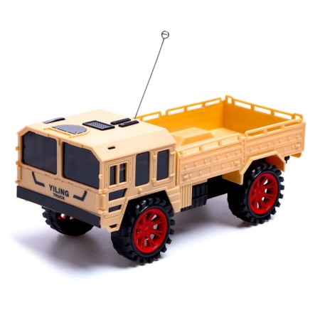 Radio -controlled truck "Military", 1; 20, works from batteries, mix-3