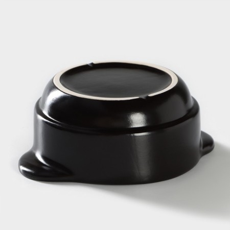 Porcelain broth Carbone, 300 ml, d = 11.5 cm, h = 5.5 cm, black color-4