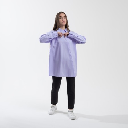 SL shirt, slanting bar, 46-48, lavender