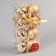 Set of balls plastic D-5.5 cm, 8 pcs "Masquerade" gold