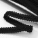 Decorative braid "Chanel", 12 mm, 10 ± 1 m, black color