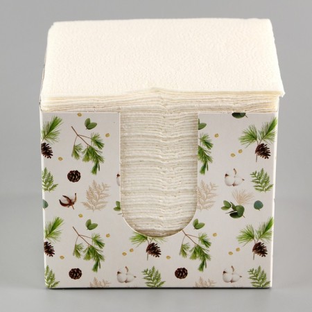 New Year's wipes in the box "cones", interior, 75 sheets-3